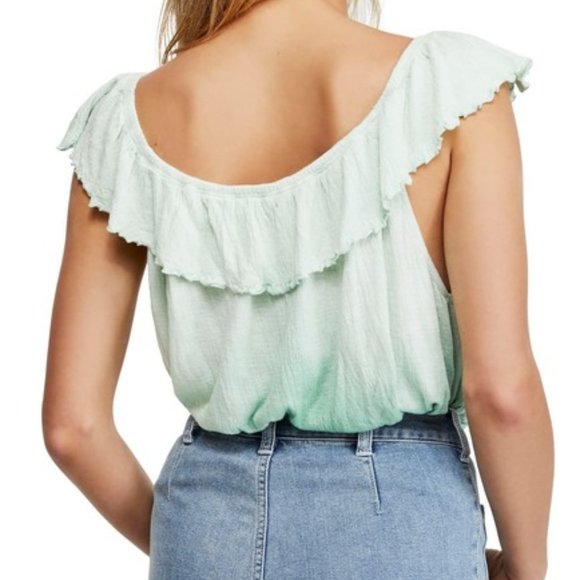 FREE PEOPLE Cora Lee Off The Shoulder Blouse - Picture 2 of 9
